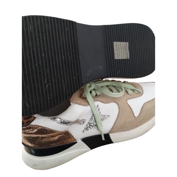 ShuShop Women's Size 10 Patricia Mobwife Patchwork Chunky Grungecore Sneakers - Picture 6 of 6